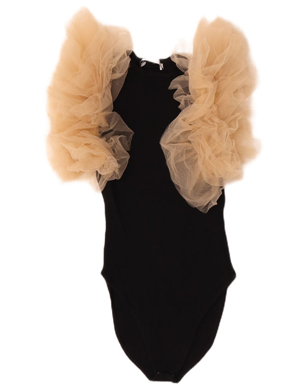 Body fără mâneci pentru femei Zara UK 8 Small Black Viscose