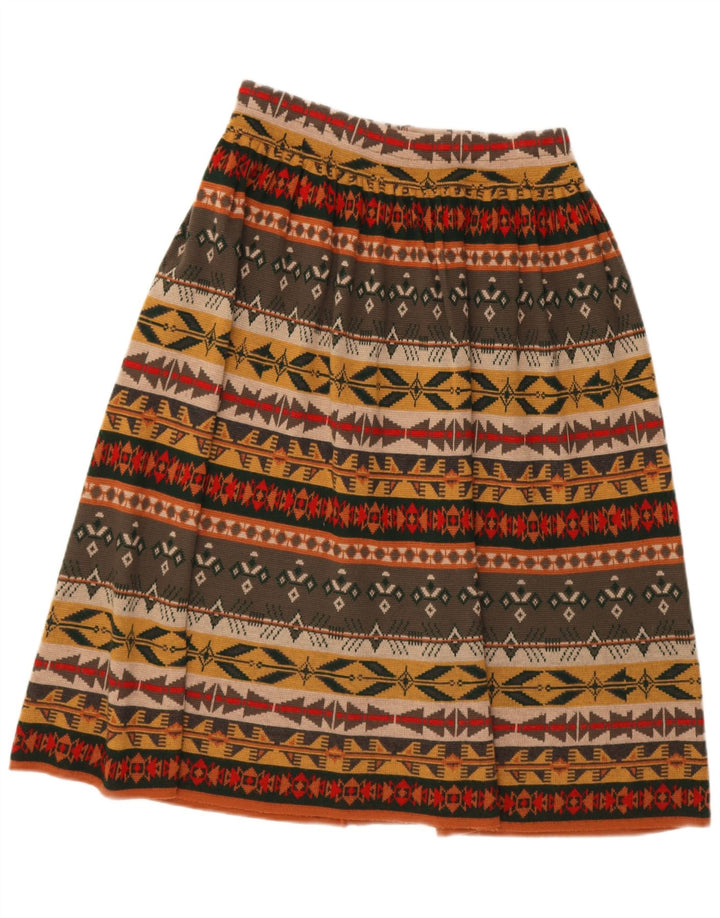 Fustă A-Line Vintage pentru femei cu talie înaltă W30 Medium Multicolor Geometric