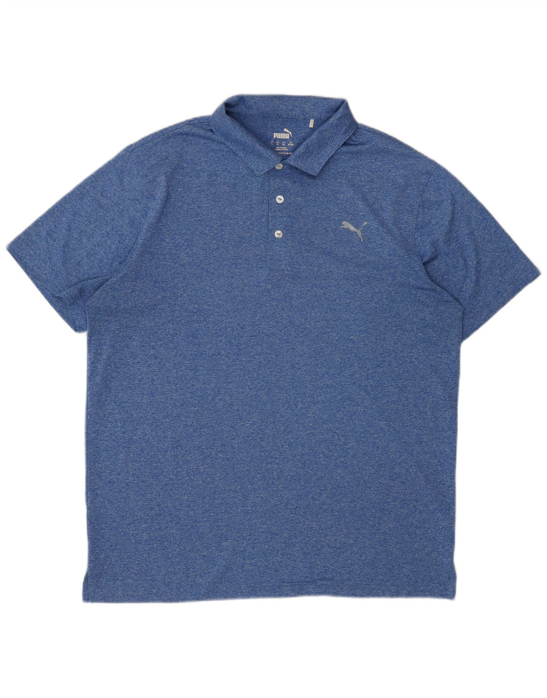 Tricou polo Puma pentru bărbați, XL, poliester cu pături albastre