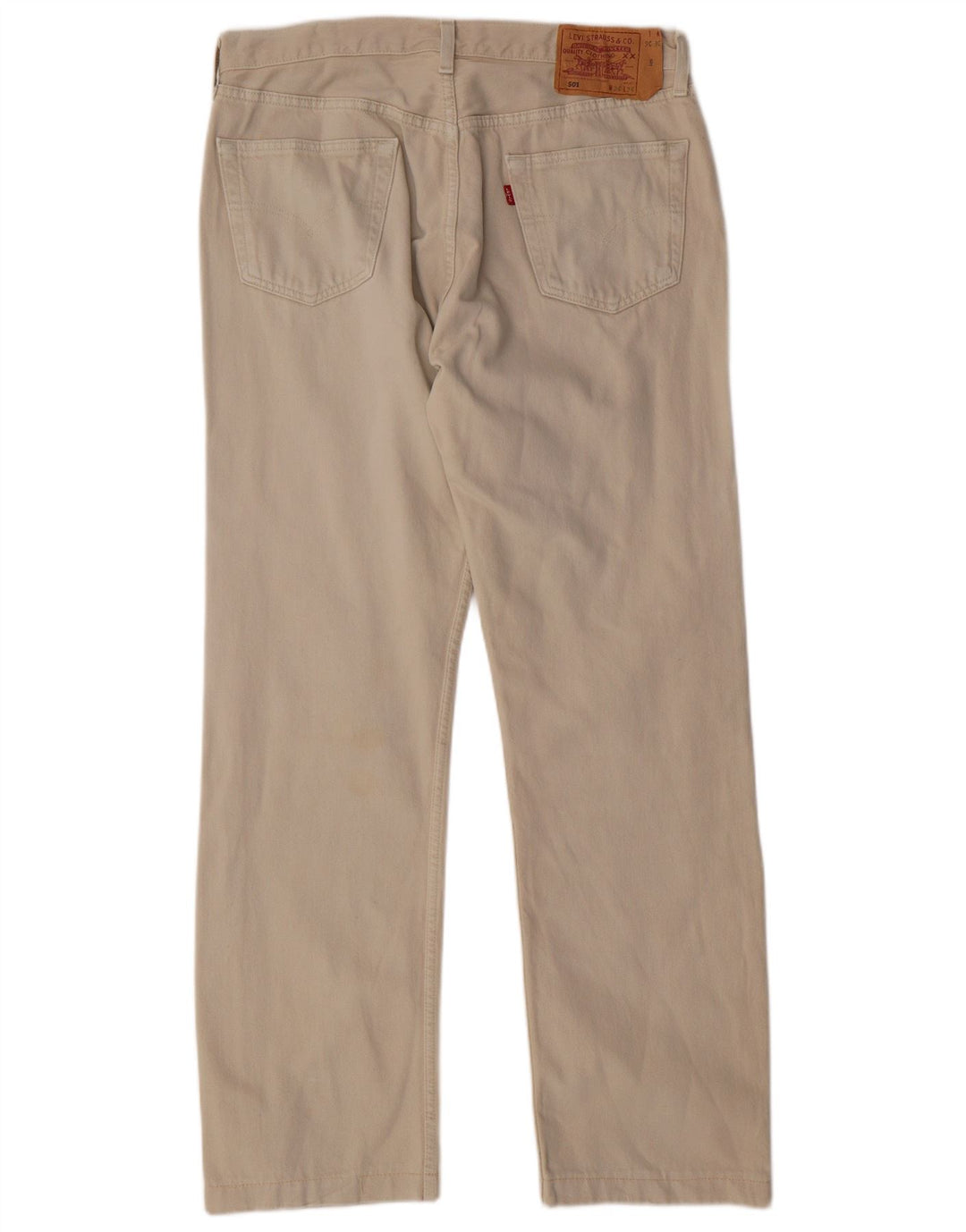 LEVI'S Blugi 501 drepti pentru bărbați W36 L31 bumbac bej