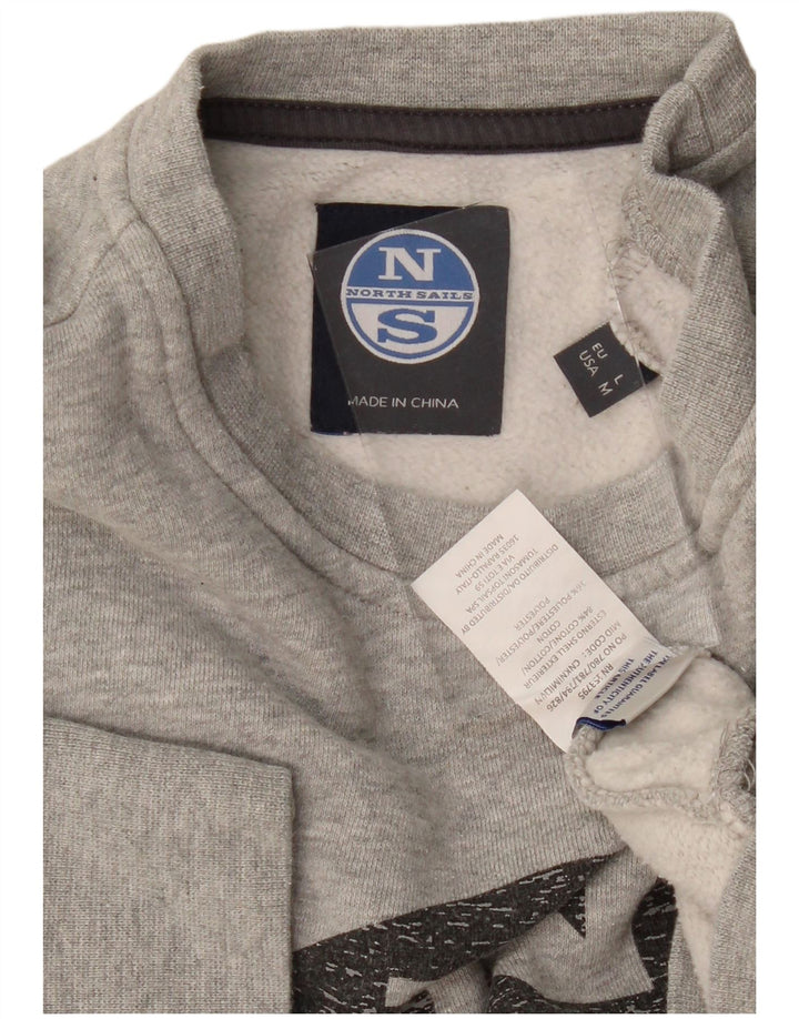 NORTH SAILS Pulover cu grafic pentru femei UK 14 Medium Grey Flecked