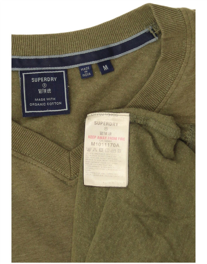 Tricou Bărbați Superdry Top Medium Kaki Bumbac