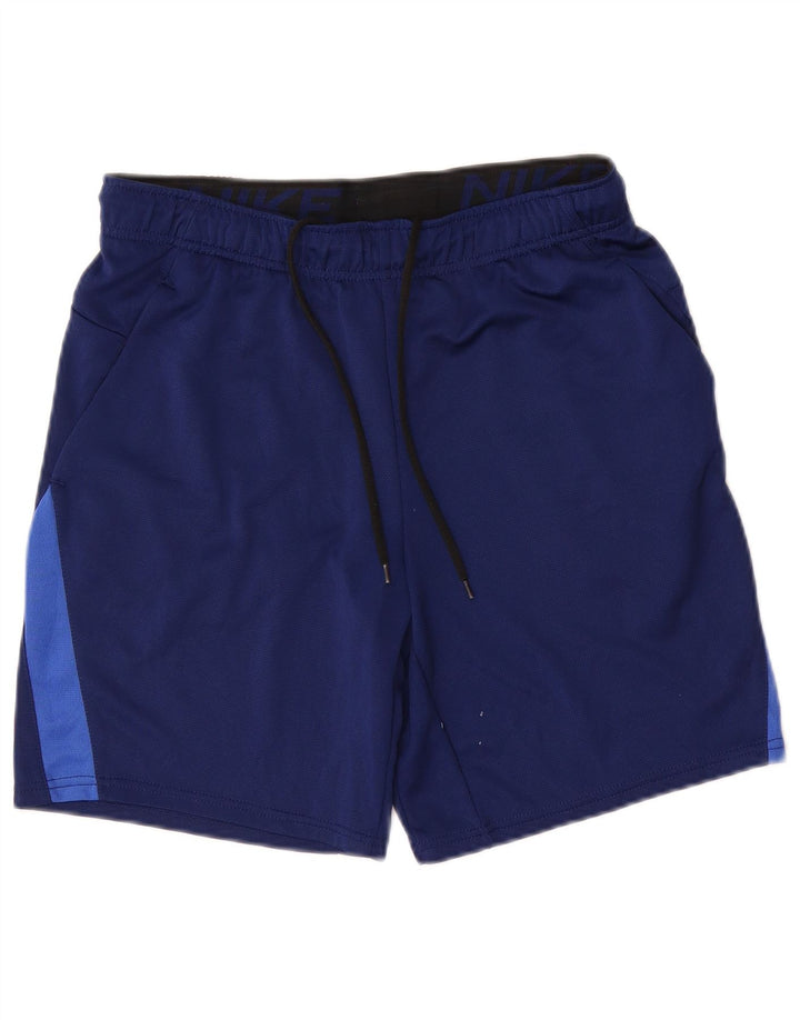 Pantaloni scurți sport Nike Dri Fit pentru bărbați, medii, albastru, poliester color bloc