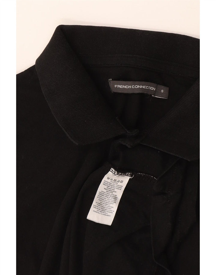 Tricou polo pentru bărbați French Connection, bumbac negru mic