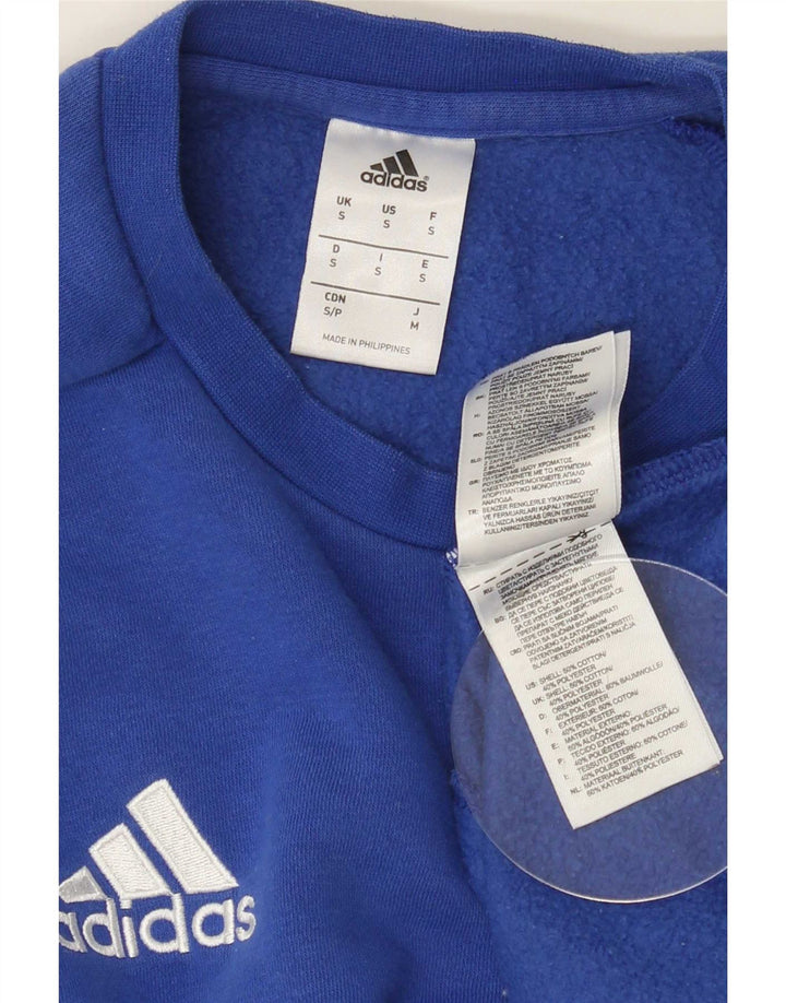Hanorac pentru bărbați Adidas Jumper mic, albastru, bumbac