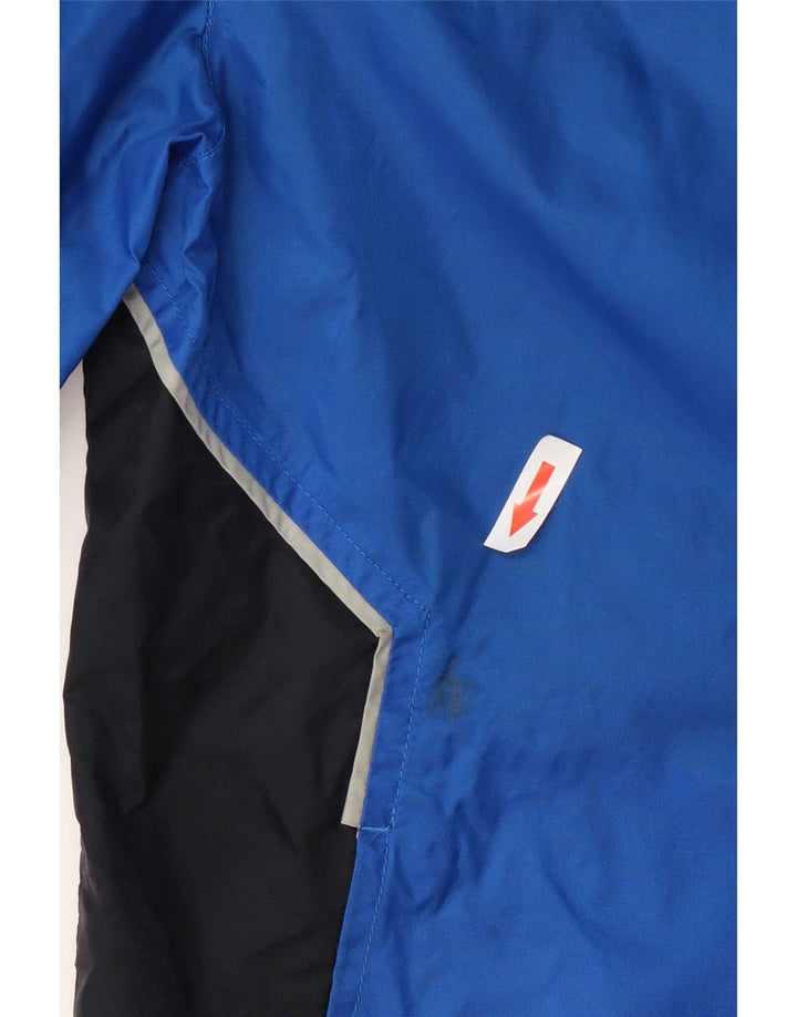 Jachetă de ploaie cu glugă Puma pentru bărbați UK 38, albastru mediu, nailon color bloc