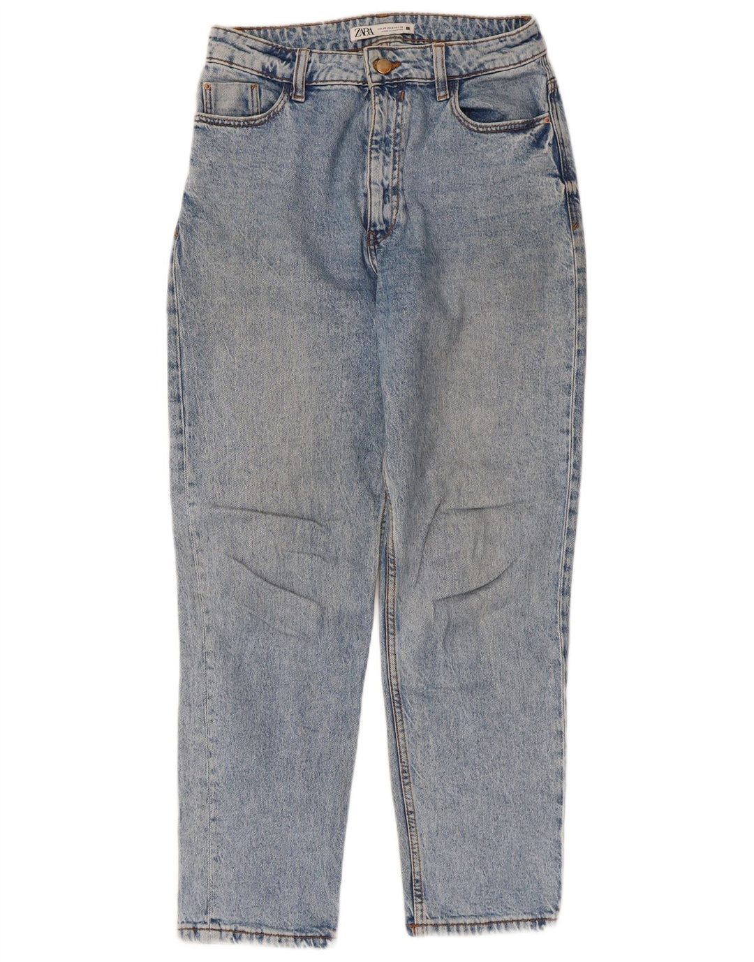 Blugi conici pentru femei Zara EU 38 Mici L28 L27 Albastru