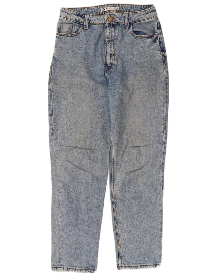 Blugi conici pentru femei Zara EU 38 Mici L28 L27 Albastru