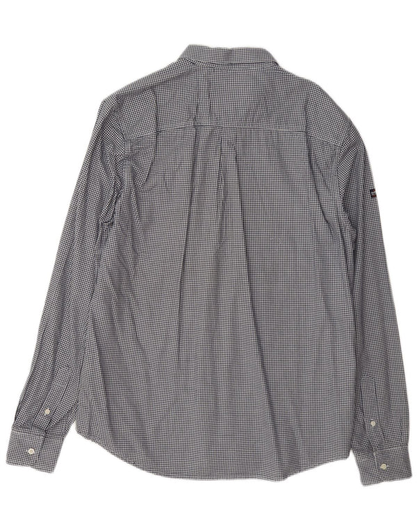 Cămașă Superdry pentru bărbați, cu tăiere obișnuită, XL, bleumarin, bumbac vichy