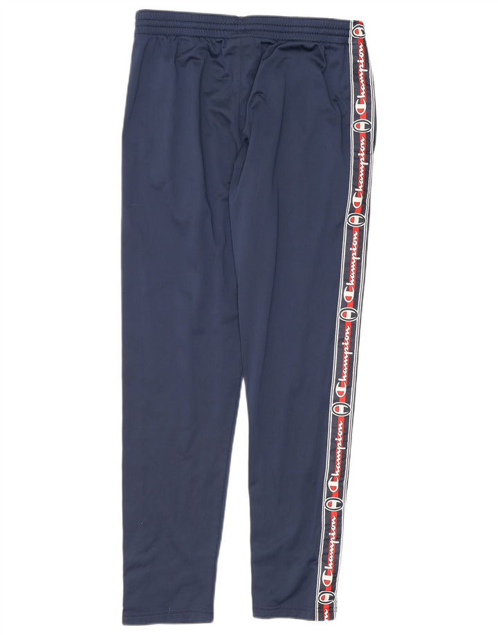 Pantaloni de trening pentru bărbați Champion, cu grafică, poliester mediu albastru
