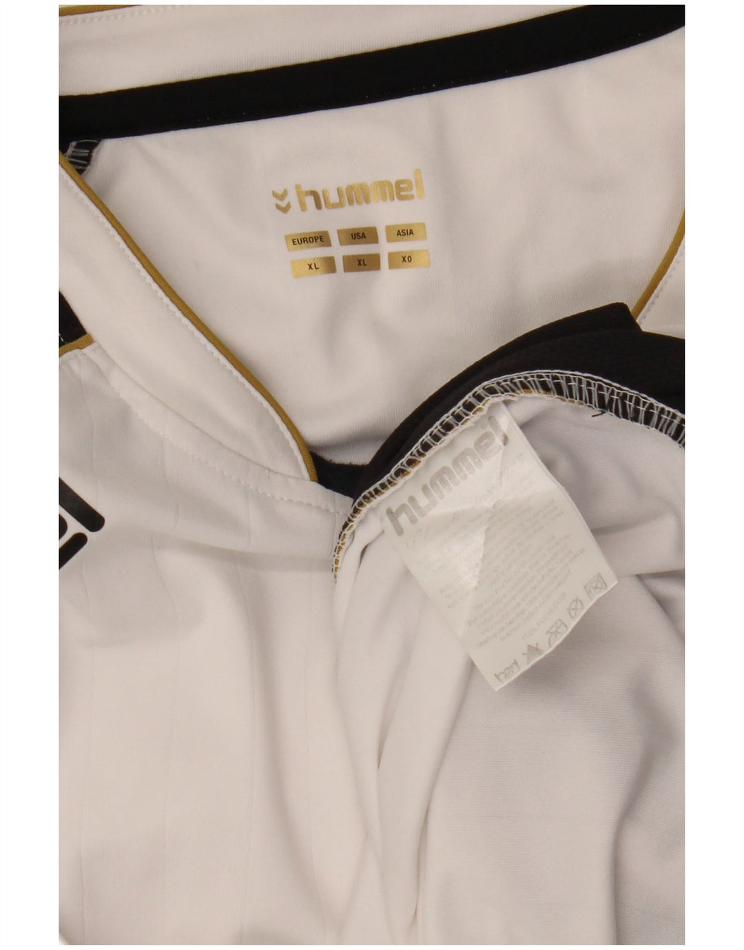 Top pentru bărbați HUMMEL cu mânecă lungă XL, alb, bloc de culoare