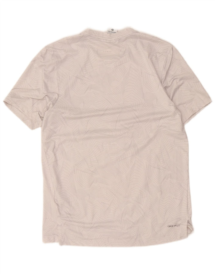 Tricou grafic Nike Dri Fit pentru bărbați Top Medium Gri Poliester geometric
