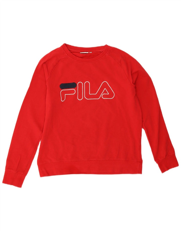 Pulover cu grafic pentru femei Fila UK 14 Medium Red