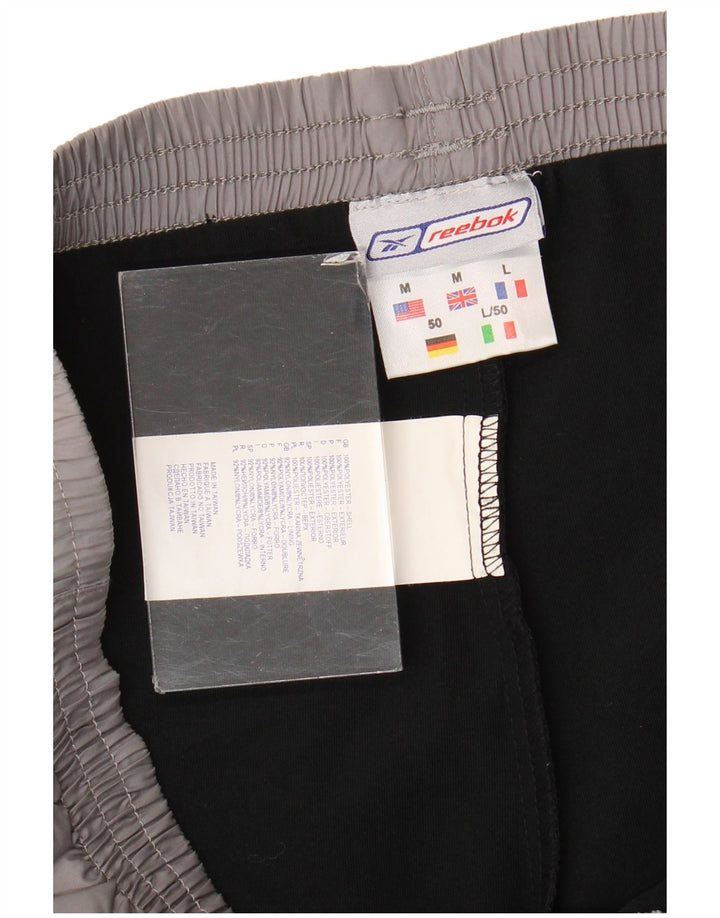 Pantaloni scurți sport Reebok pentru bărbați, poliester, gri mediu