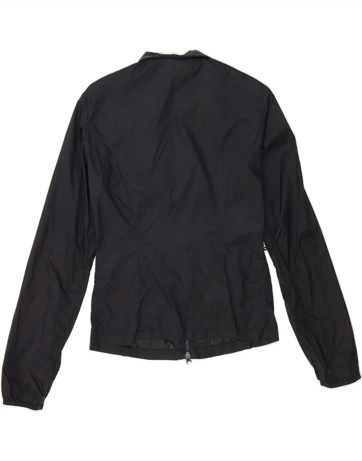 ARMANI Womens Rain Jacket IT 40 Small Black Polyamide Vintage Armani and Second-Hand Armani from Messina Hembry 