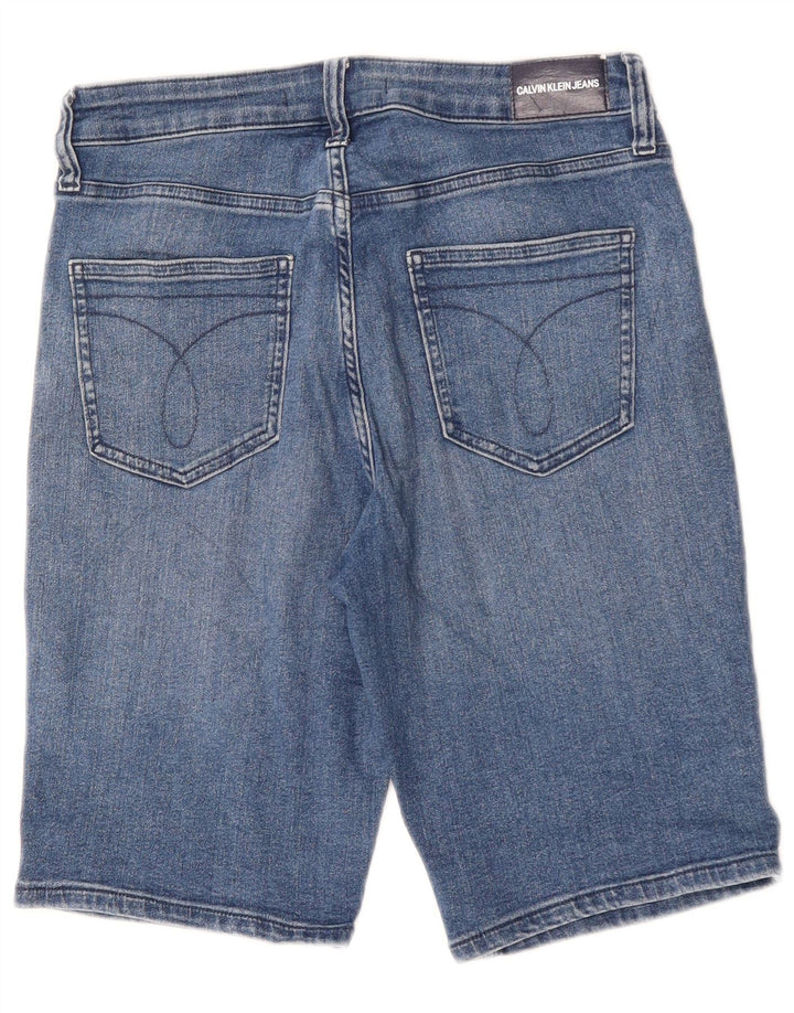 Bermuda Calvin Klein pentru baieti denim 9-10 ani W28 albastru bumbac