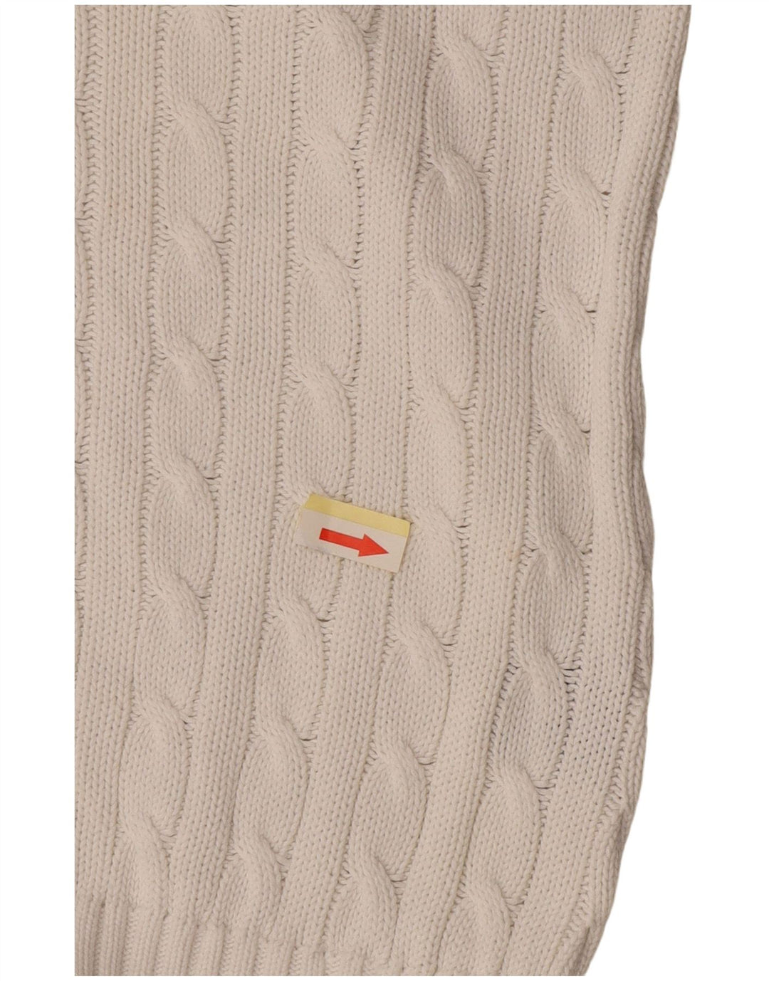 Pulover pentru femei Ralph Lauren cu decolteu în V UK 12 Bumbac alb mediu