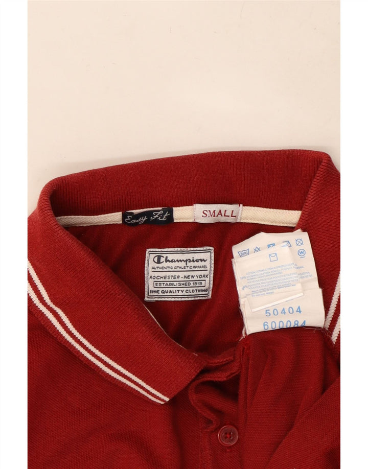 Tricou polo pentru bărbați CHAMPION Easy Fit, bumbac roșu mic