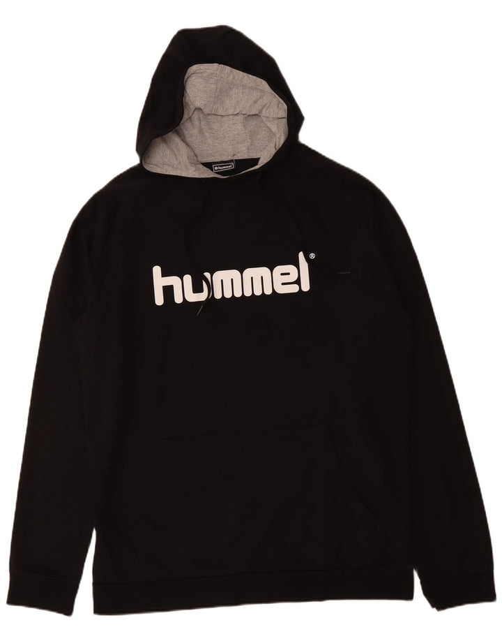 HUMMEL Hanoră grafică pentru bărbați, XL, bumbac, negru
