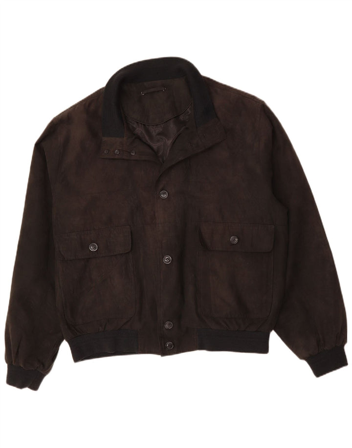 Bomber vintage pentru bărbați UK 40, mare, gri, poliester
