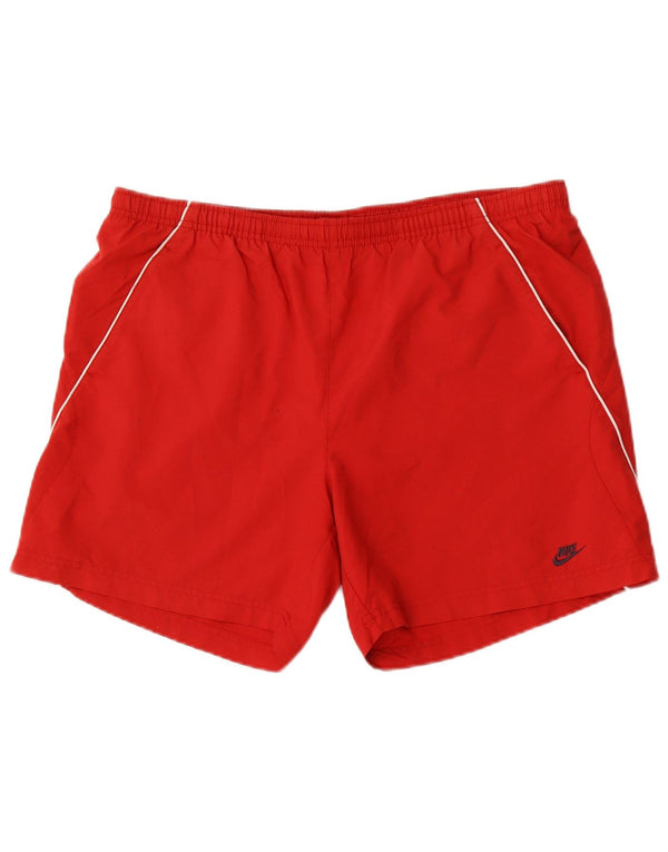 Pantaloni scurți sport Nike pentru bărbați, mari, roșii, poliester