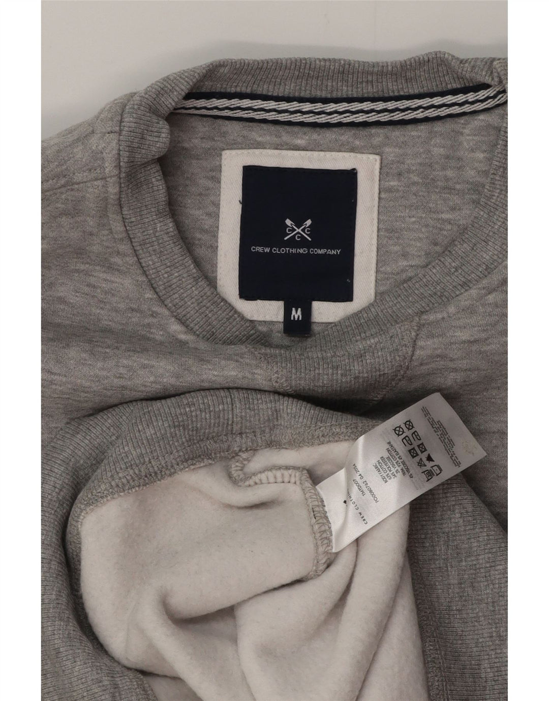 CREW CLOTHING Hanorac pentru bărbați Pulover Bumbac Gri mediu