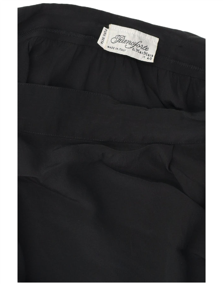 Fusta Wrap Asymetrica Pianoforte pentru femei MAX MARA IT 40 Small W28 Black