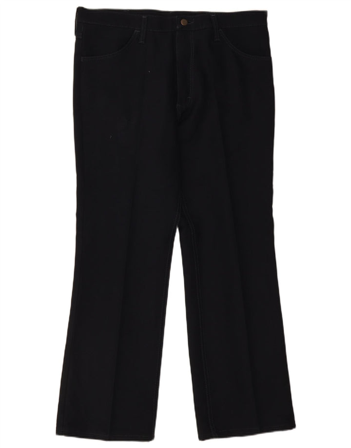 Pantaloni casual drepti pentru bărbați Wrangler W36 L30 poliester bleumarin