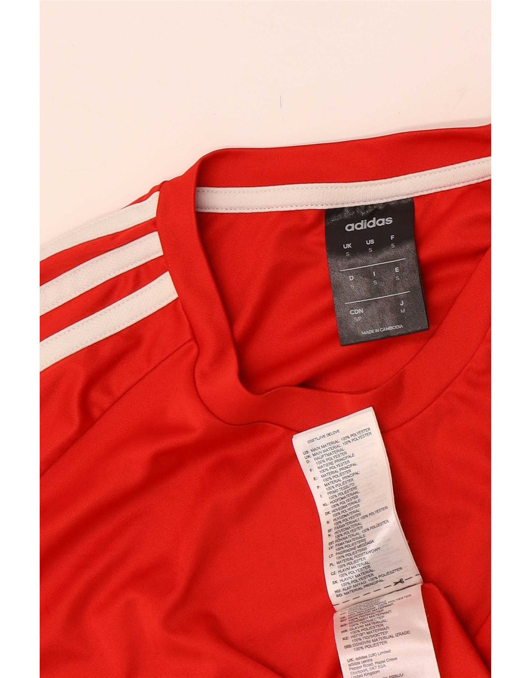 Tricou Adidas Climalite pentru bărbați Top mic poliester roșu