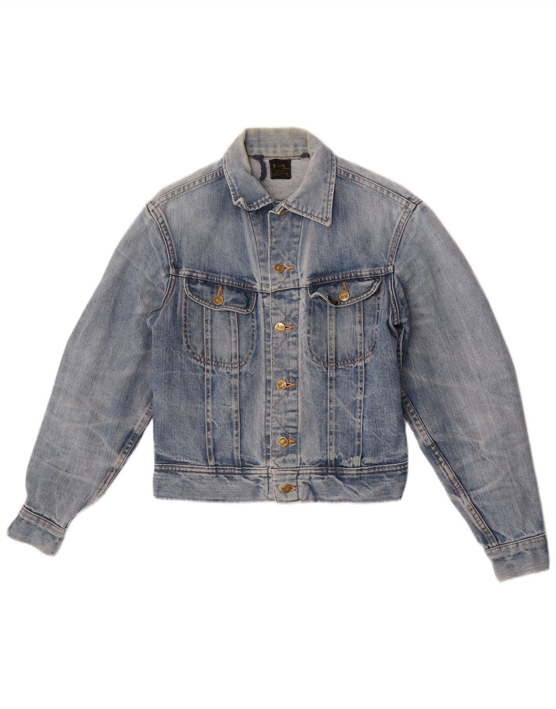 Jachetă Lee pentru femei Crop denim UK 12 Medium Blue