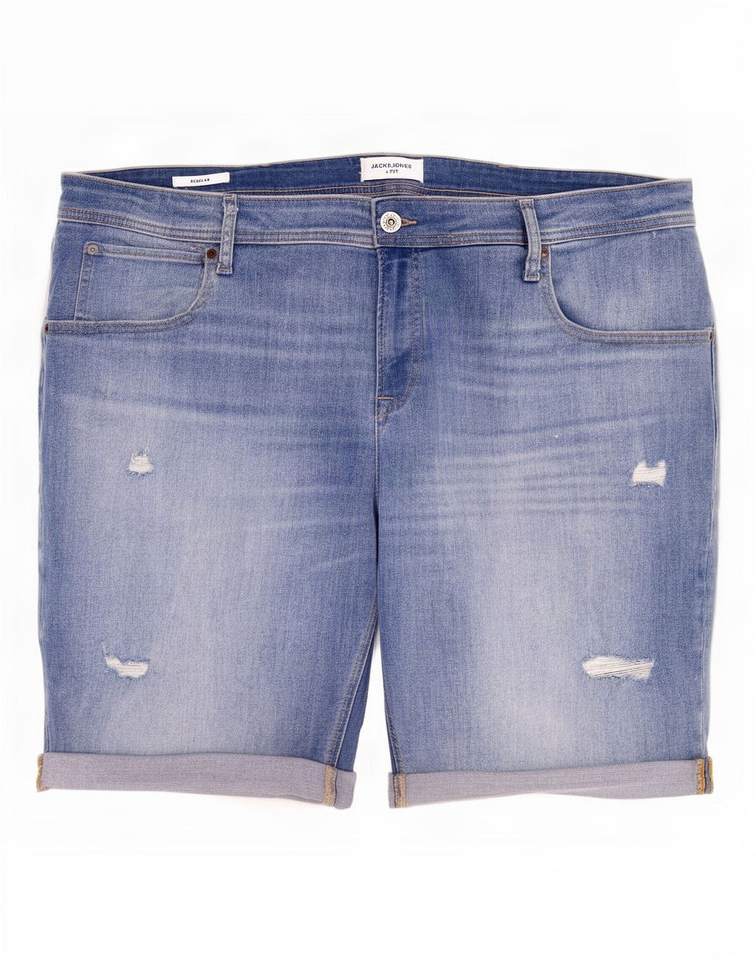 Jack & Jones Pantaloni scurți din denim obișnuiți pentru bărbați W46 3XL, bumbac albastru