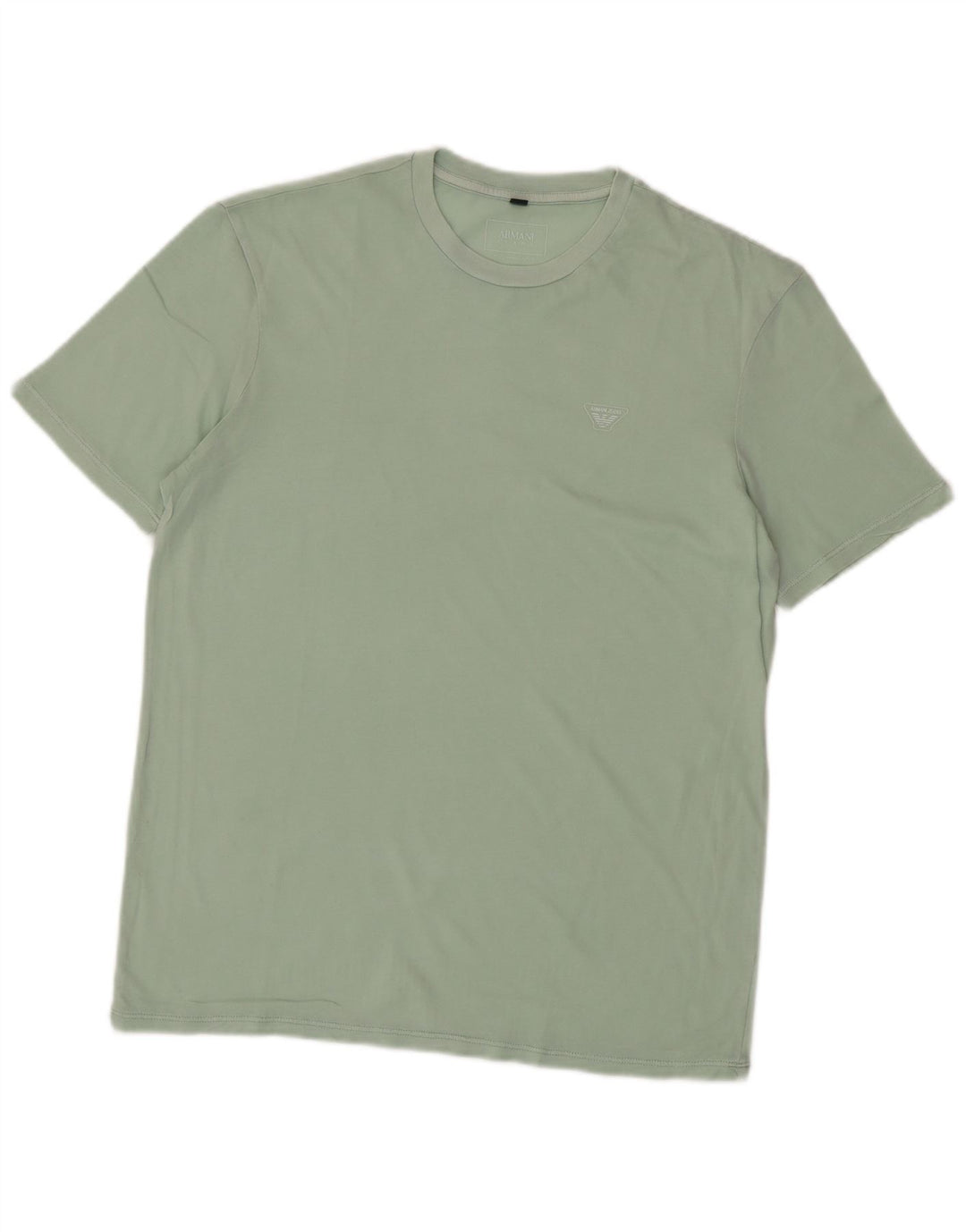 ARMANI JEANS Tricou Bărbați Top Mic Verde Bumbac