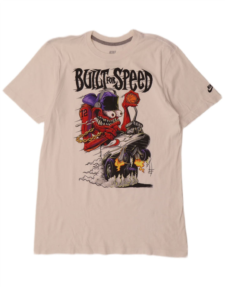 Tricou grafic pentru bărbați Nike Regular Fit Top Mediu Alb