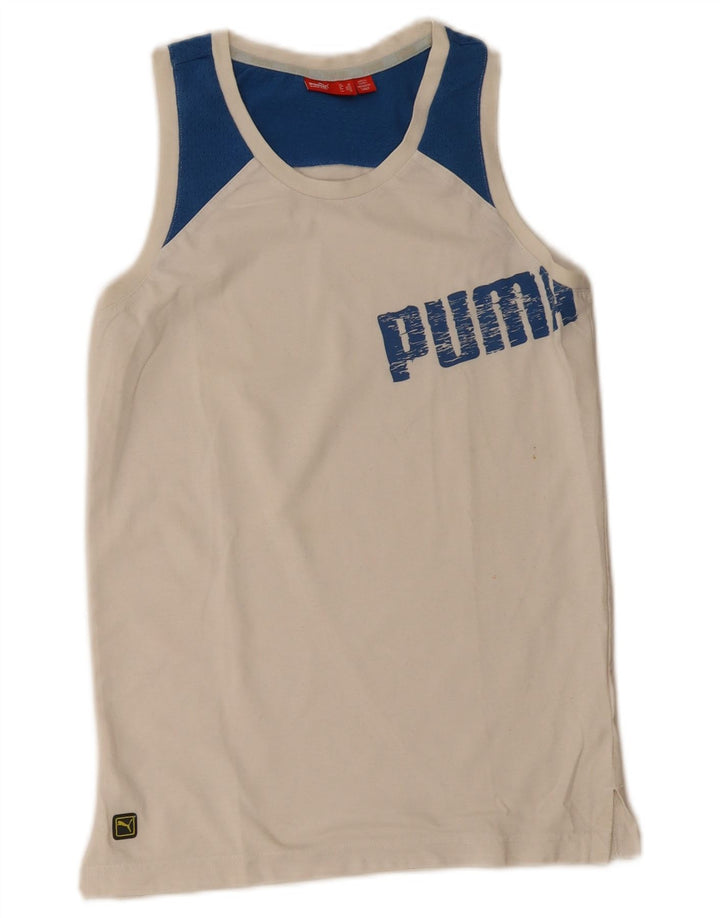 Vestă grafică pentru bărbați Puma XS, alb, bloc de culoare