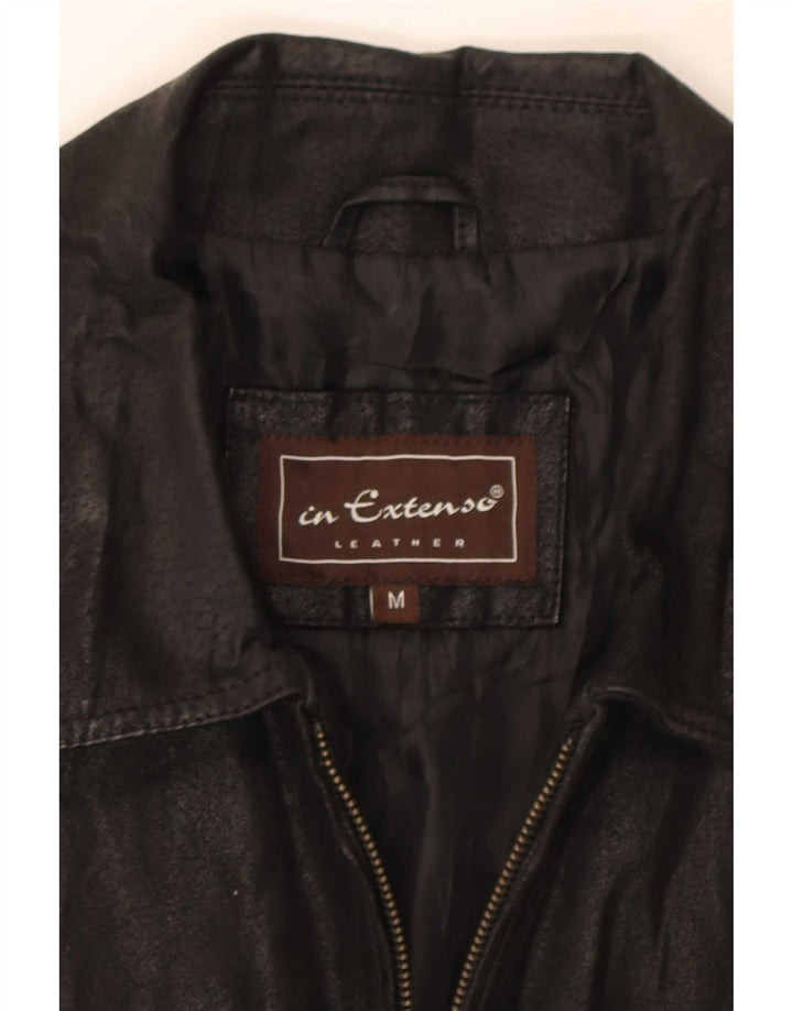 Jachetă din piele pentru bărbați In Extenso UK 38 Medium Black