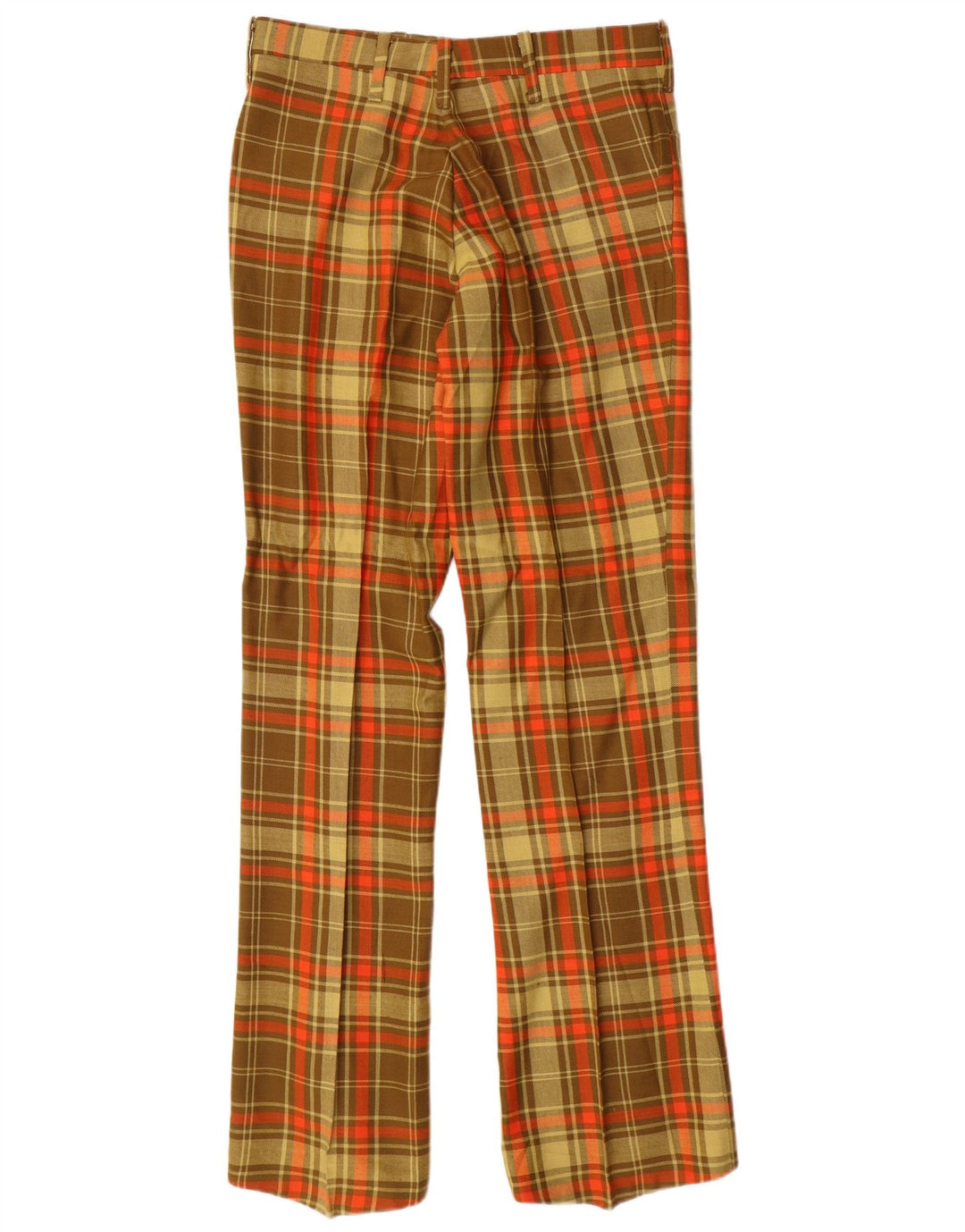 VINTAGE Pantaloni drepti pentru femei L32 L34 Kaki Check