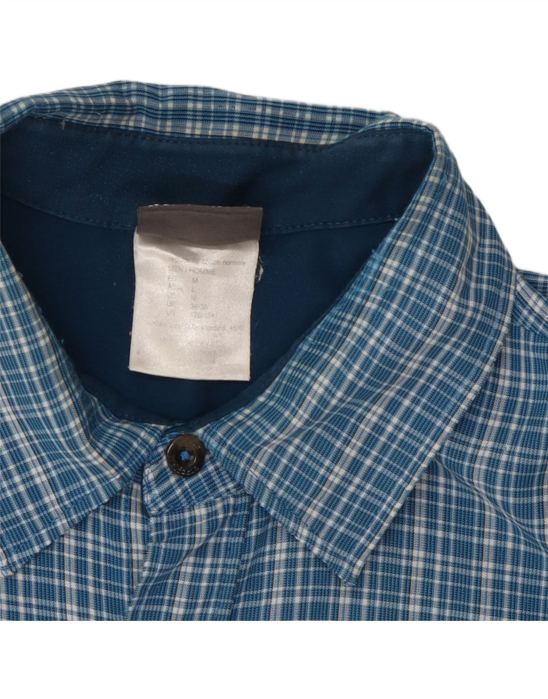 Cămașă de flanel pentru bărbați Jack Wolfskin UK 36/38 Medium Blue Check
