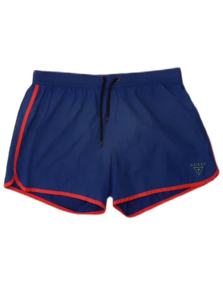 Pantaloni scurți de înot Guess pentru bărbați, mici, albastru