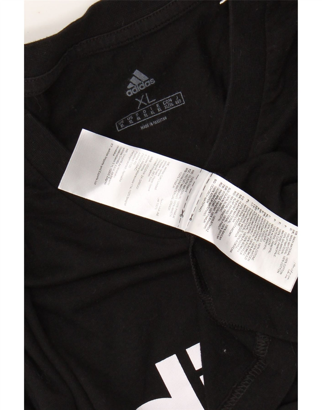 Tricou grafic ADIDAS pentru bărbați Top XL bumbac negru