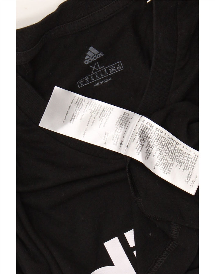 Tricou grafic ADIDAS pentru bărbați Top XL bumbac negru