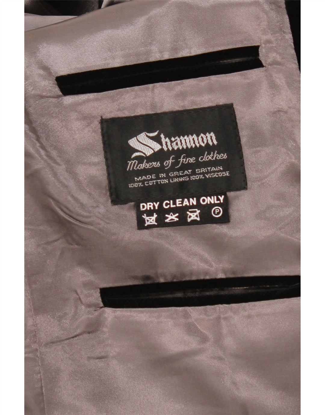 SHANNON Jachetă pentru bărbați din catifea cu 2 nasturi, UK 40, mare, neagră