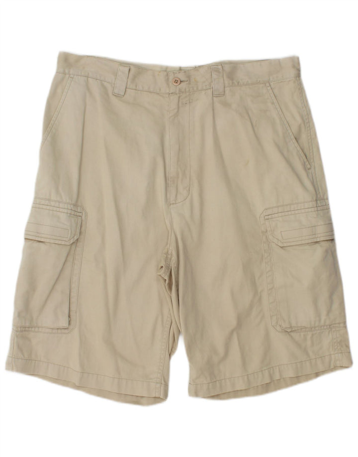 Pantaloni scurți cargo Dkny pentru bărbați W34, mari, bej, bumbac