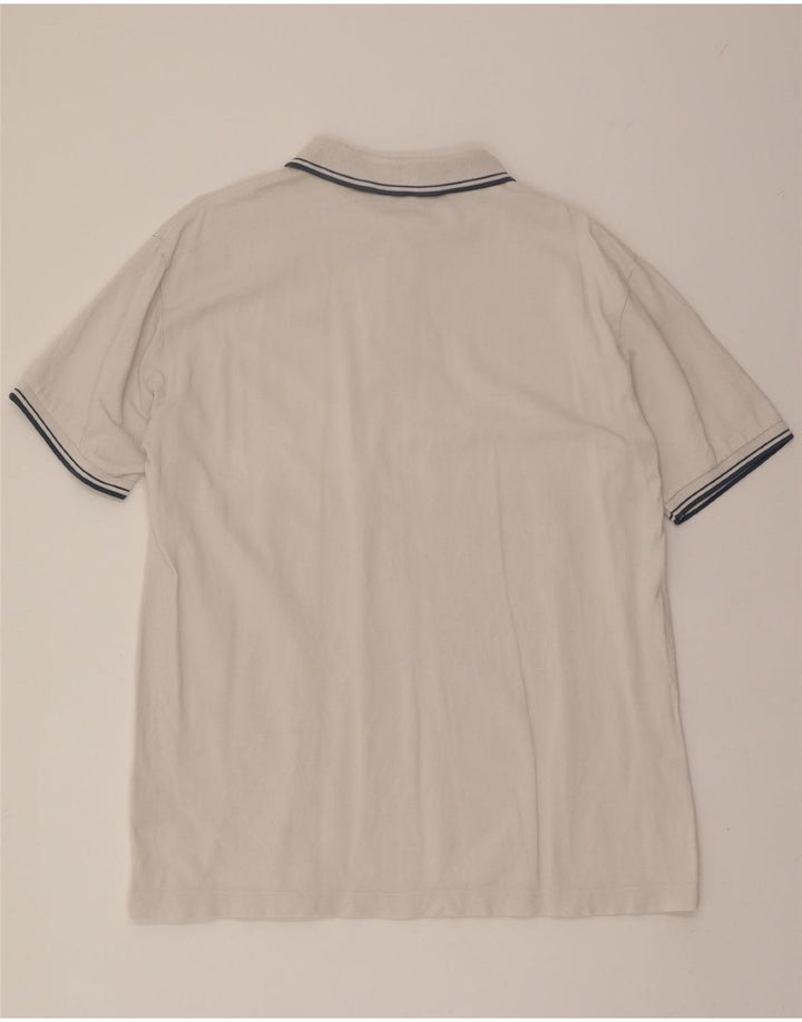 KAPPA Mens Polo Shirt XL White Cotton Vintage Kappa and Second-Hand Kappa from Messina Hembry 