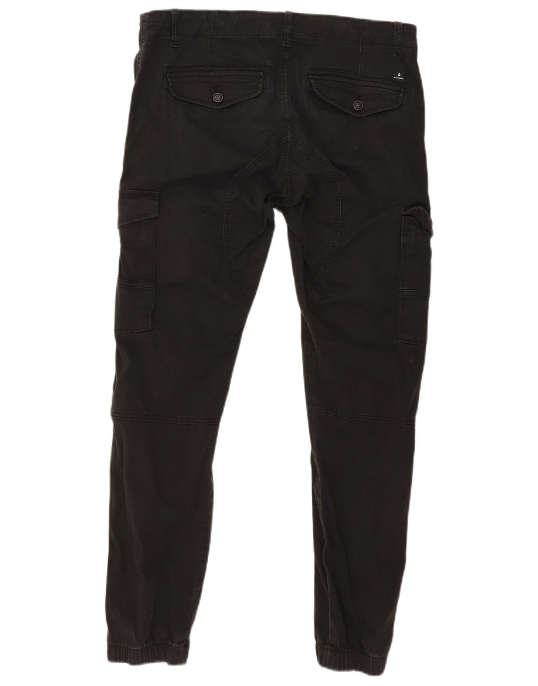 JACK & JONES Joggeri pentru bărbați Pantaloni cargo W34 L30 bumbac negru