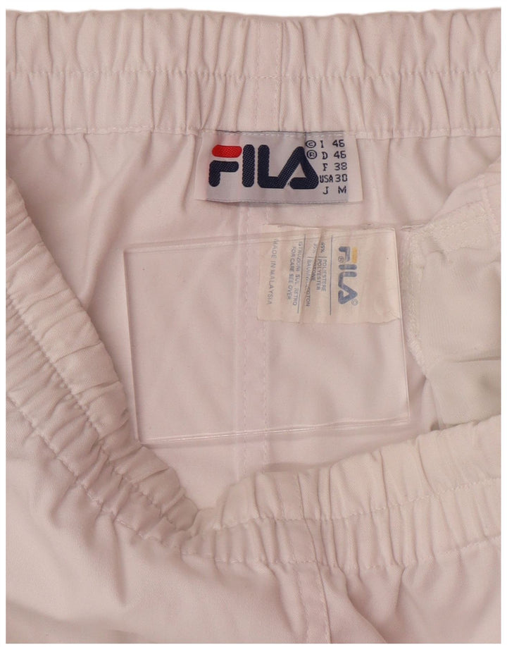 Pantaloni scurți sport FILA pentru bărbați IT 46 Small Poliester alb