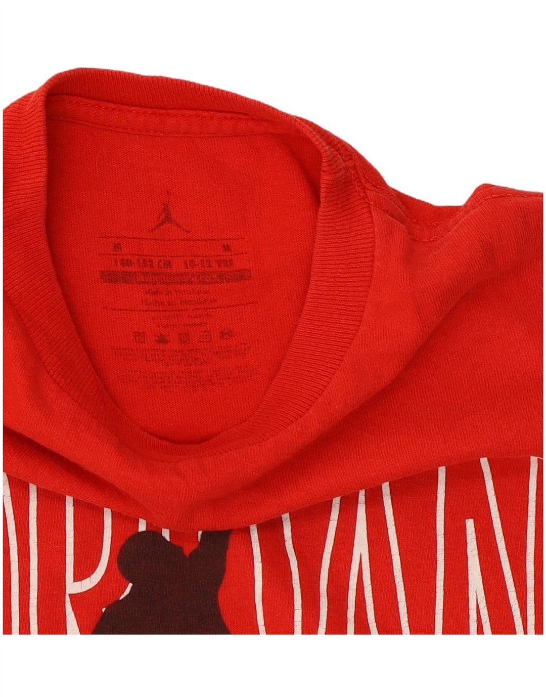 Tricou grafic Jordan pentru băieți Top 10-11 ani roșu mediu