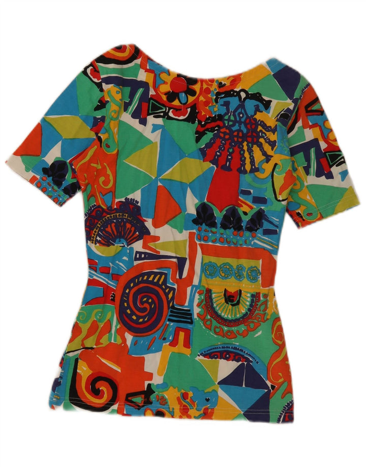 Tricou grafic vintage pentru femei Top IT 42 Medium Multicolor Geometric