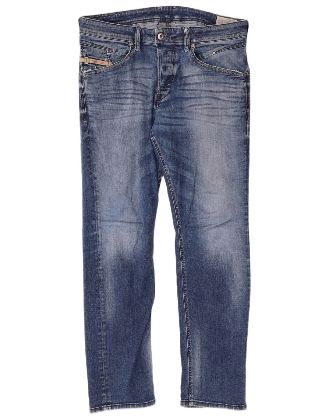 Diesel pentru femei Belther Regular Slim Fit Tapered Jeans W32 L30 Blue Bumbac