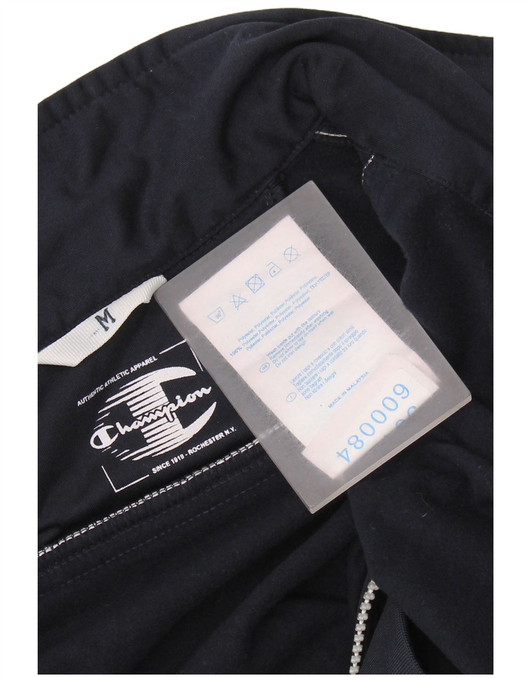 Jachetă de trening pentru bărbați CHAMPION, poliester, albastru, mediu