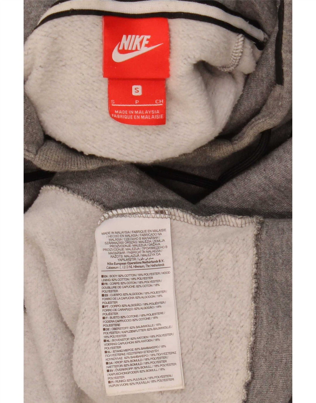 Pulover Nike pentru bărbați, bumbac cu pete mici, gri